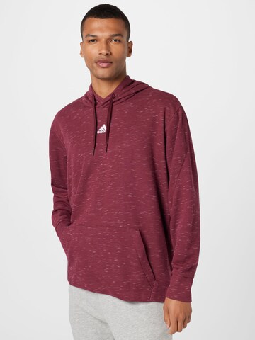 Sweat de sport ADIDAS SPORTSWEAR en rouge : devant