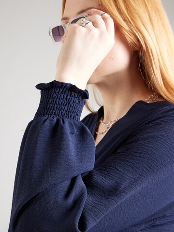 ONLY Carmakoma Bluse 'CARMETTA' in Blau