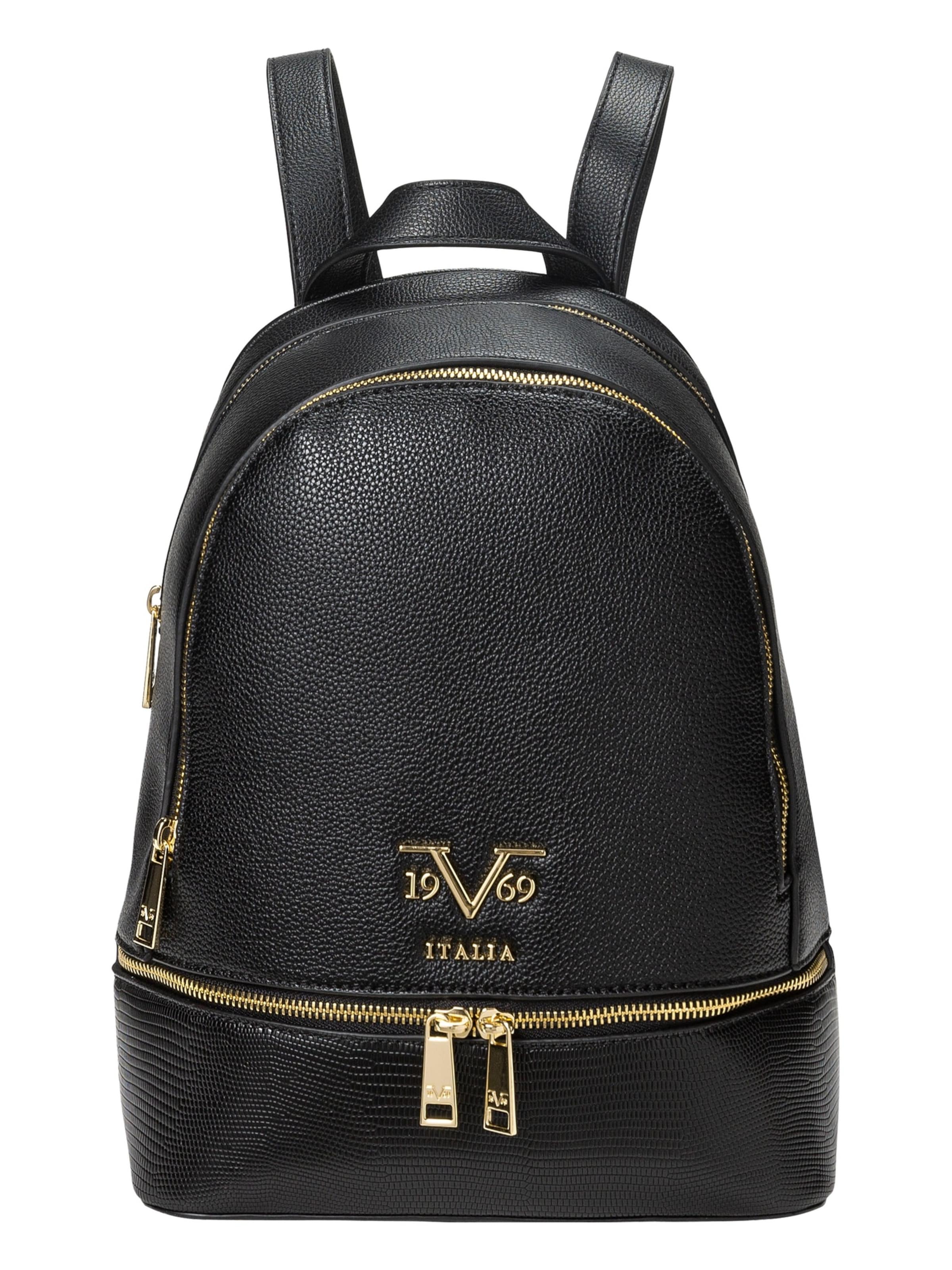 19V69 ITALIA Раница 'Robi' в черно: отпред