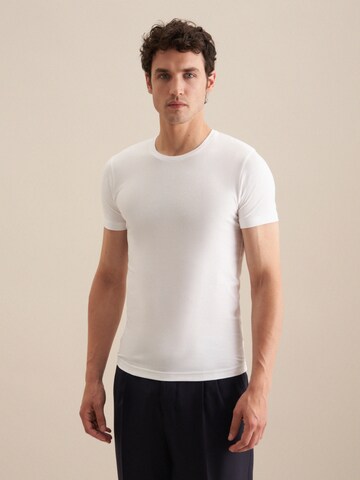 T-Shirt 'Schwarze Rose' SEIDENSTICKER en blanc : devant