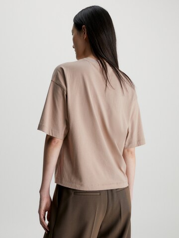 T-shirt Calvin Klein en marron