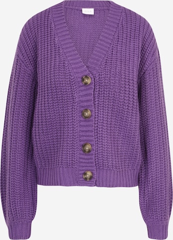 Vila Tall Knit Cardigan 'NORILA' in Purple: front