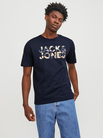 JACK & JONES Majica 'JEFF' | modra barva