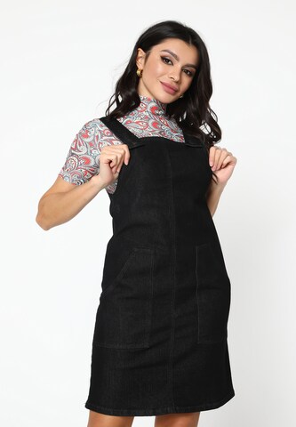 Awesome Apparel Dress in Black: front