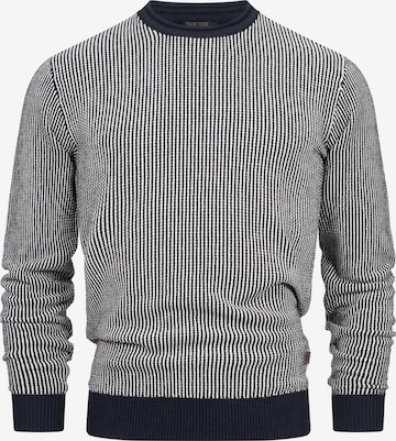 INDICODE JEANS Sweater 'League' in Blue: front