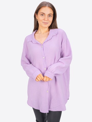Seasons of April Blouse 'Susie' in Lila: voorkant