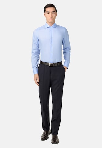 Boggi Milano Comfort Fit Hemd in Blau