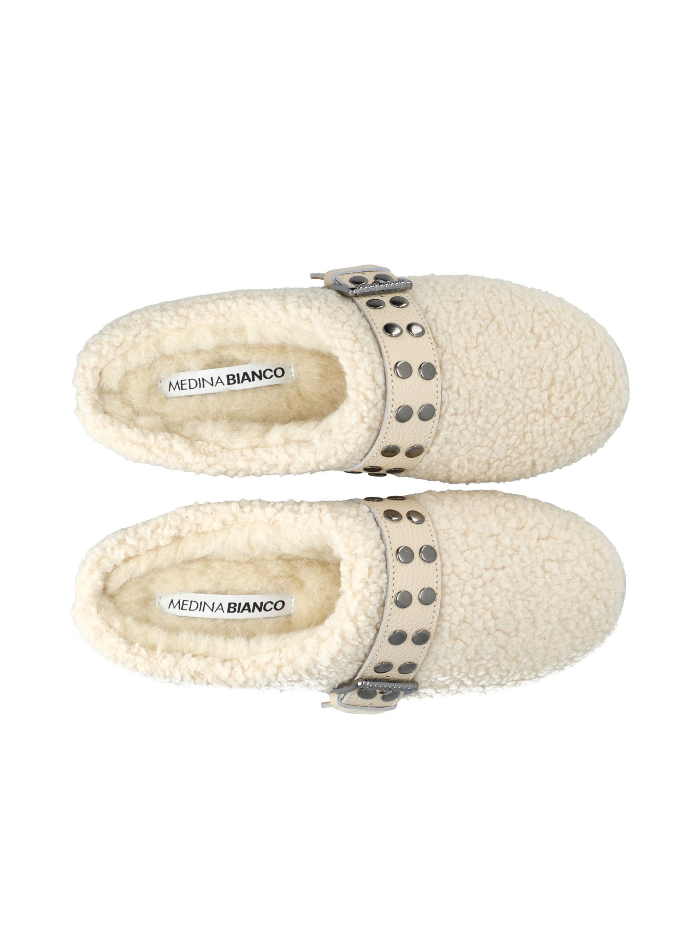 Pantoufle 'Varm' Bianco en blanc