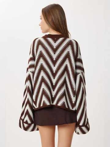 Pull-over oversize Happiness İstanbul en marron