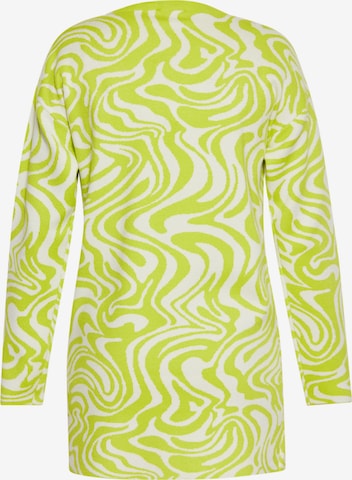 swirly Gebreid vest in Groen