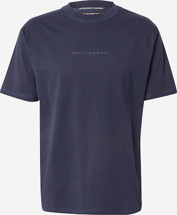 mėlyna SCOTCH & SODA Marškinėliai 'Seasonal Core': priekis