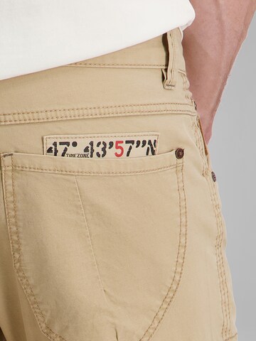 TIMEZONE Regular Stretchjeans 'Roger TZ' in Beige