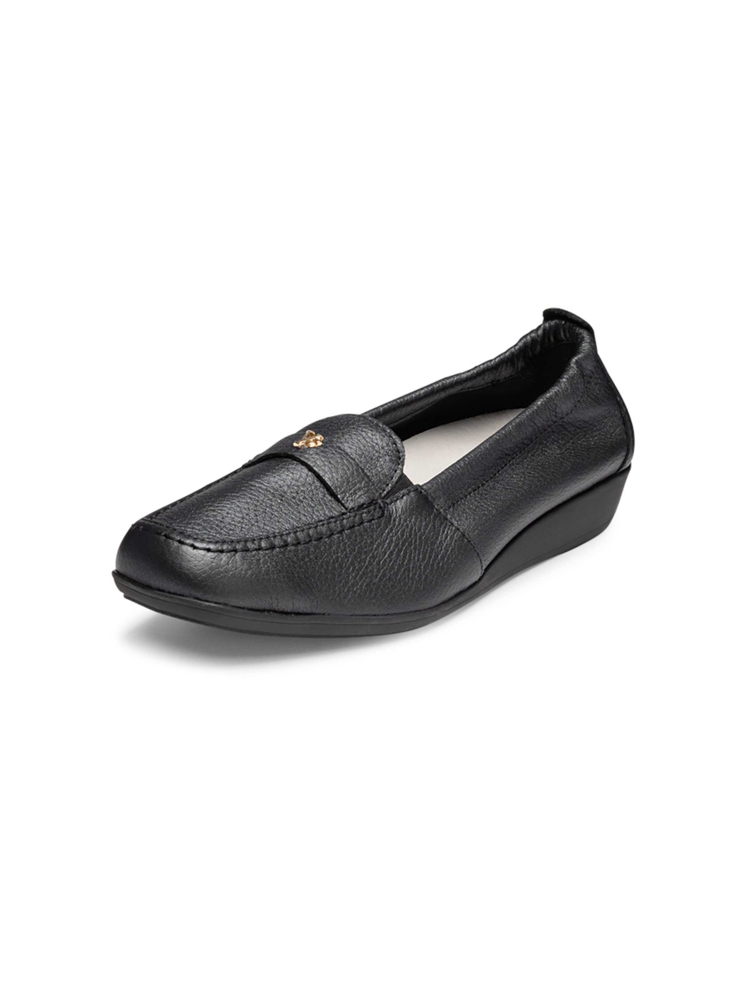 Mocassin VITAFORM en noir : devant