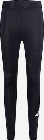 Skinny Pantalon de sport ADIDAS PERFORMANCE en noir : devant