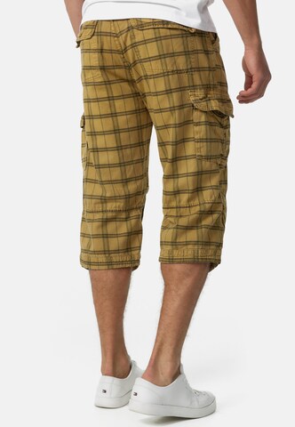 INDICODE JEANS Regular Cargo Pants 'Nicolas' in Beige