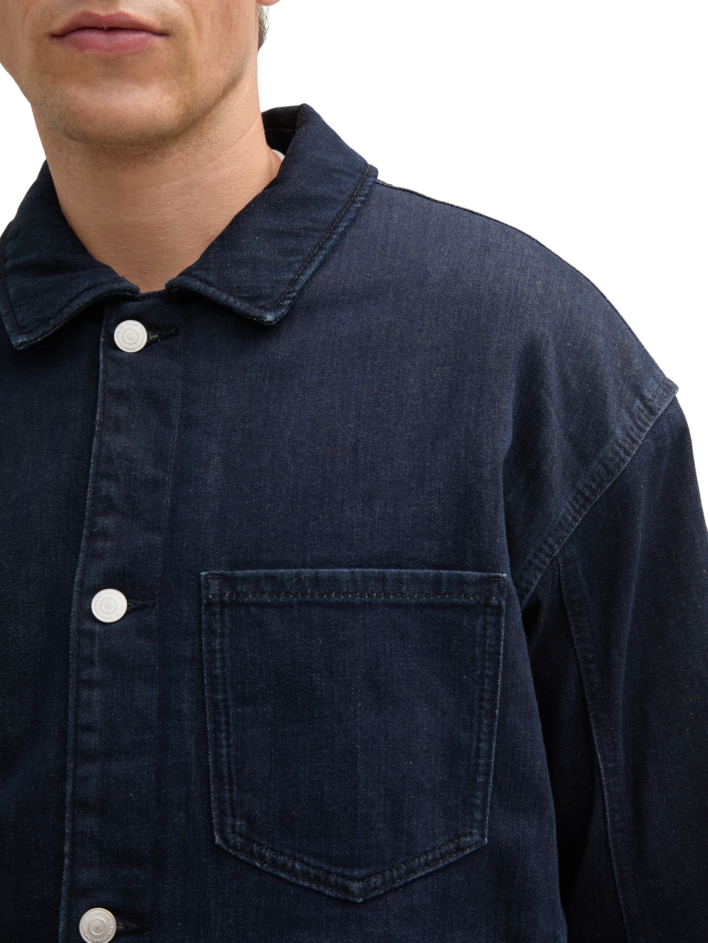 TOM TAILOR DENIM Between-Season Jacket in Blue