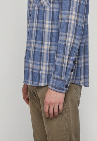 INDICODE JEANS Regular fit Button Up Shirt 'Stanlei' in Blue