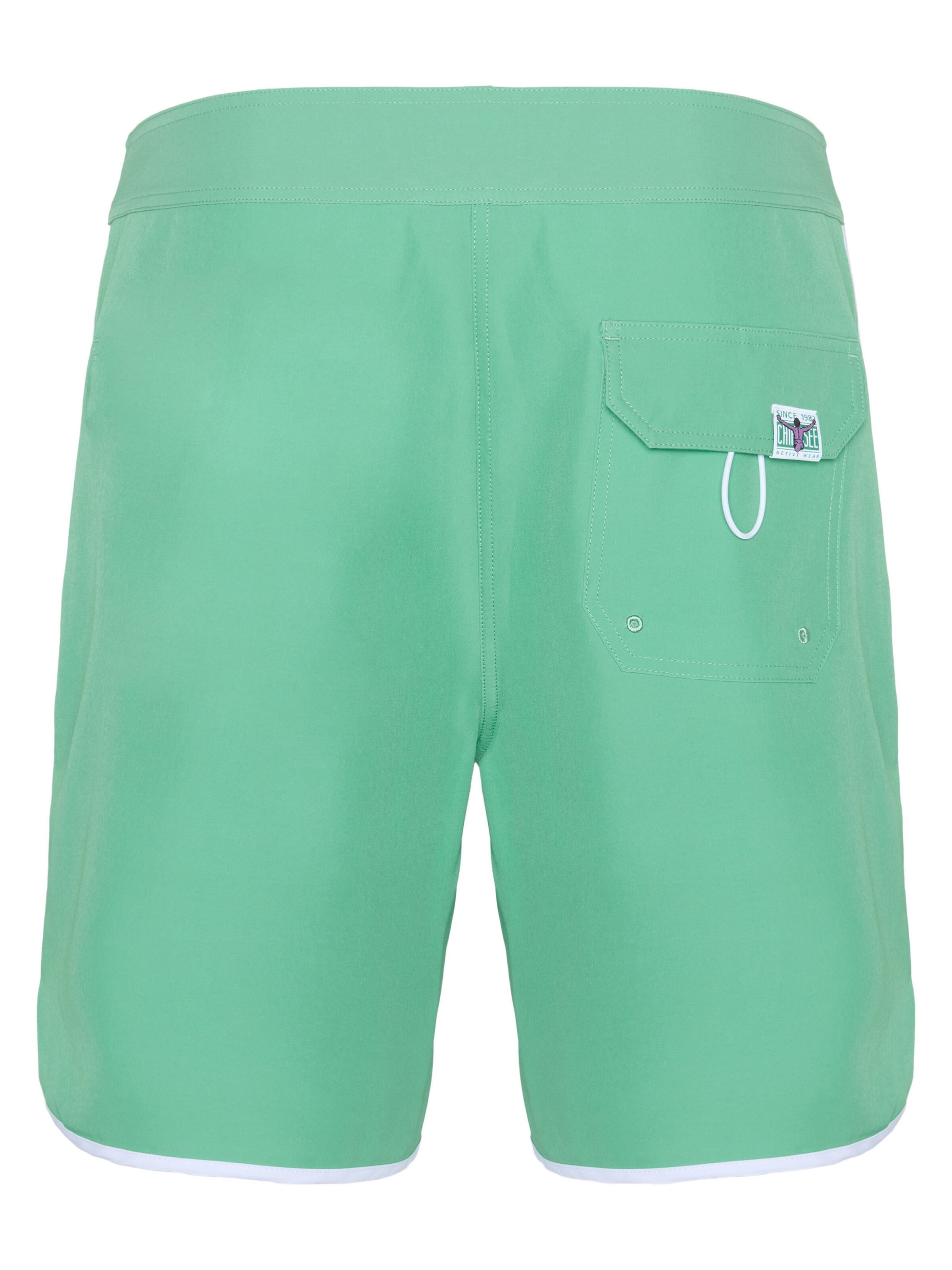 CHIEMSEE Athletic Swim Trunks in Green