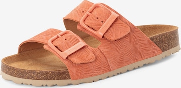 Mule Tamaris en orange : devant