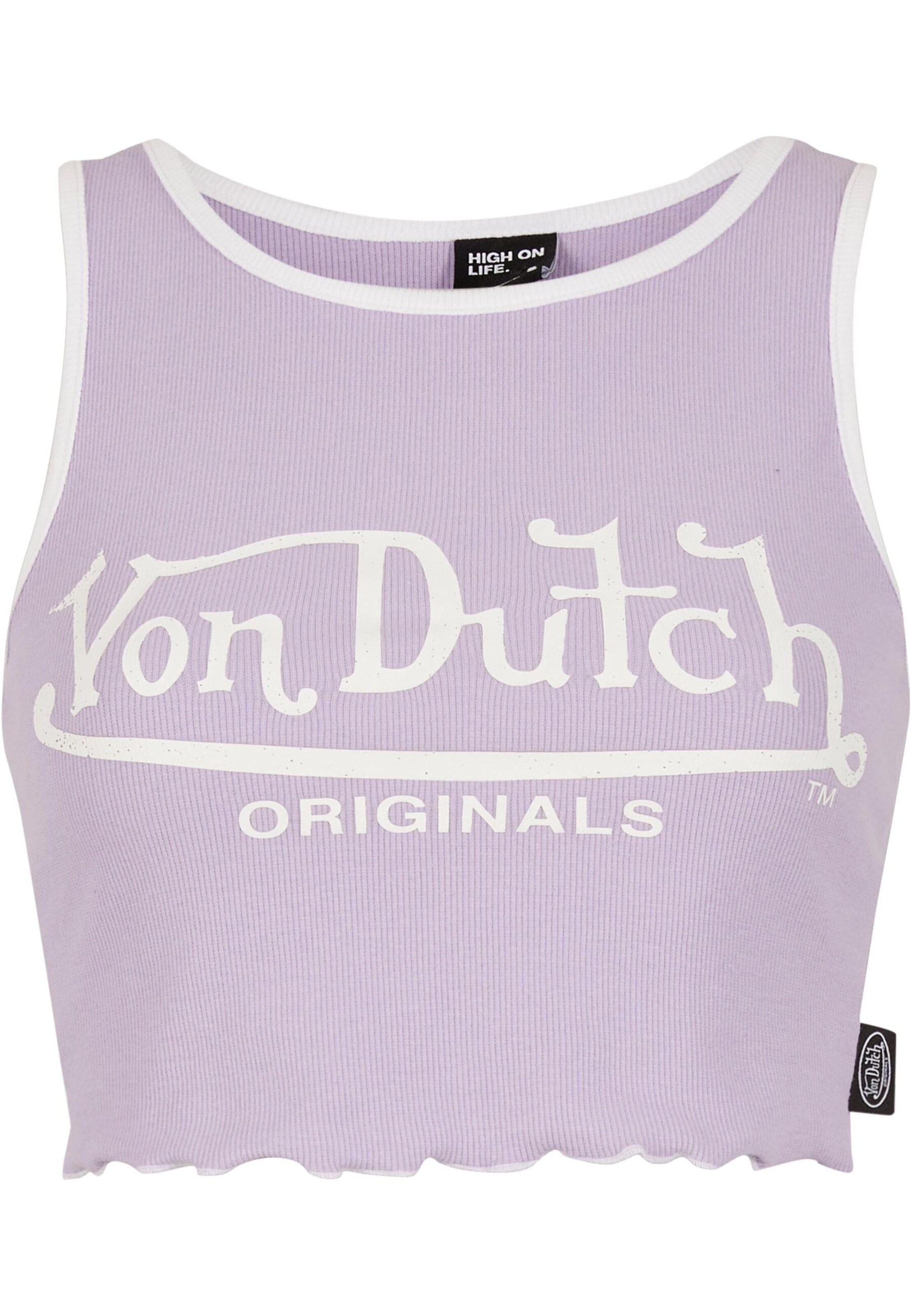 Top 'Ashley' di Von Dutch Originals in lilla: frontale