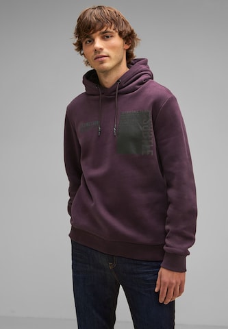 Street One MEN Sweatshirt in Purple: front
