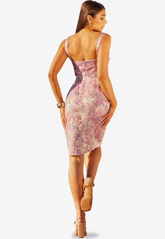 Chi Chi London Cocktail Dress in Purple