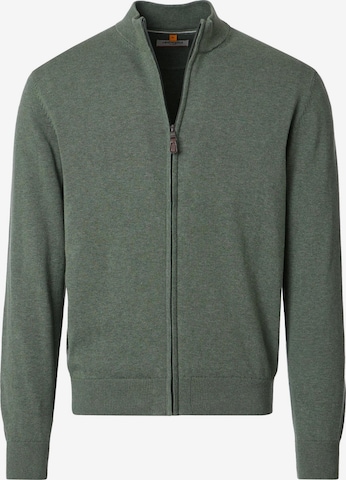 redmond Strickjacke 'Basic' in Grün: Vorderseite