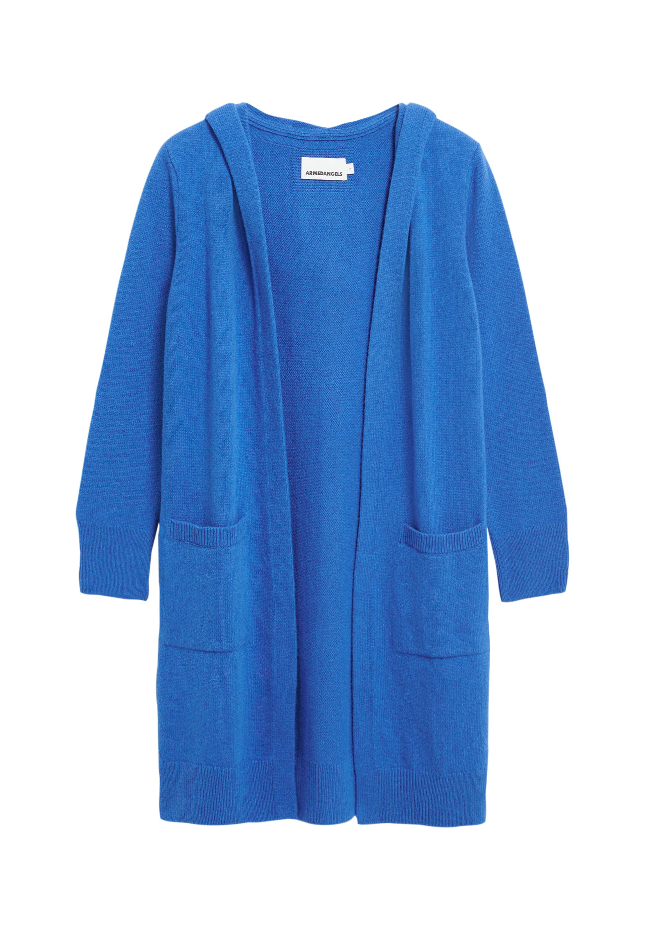 ARMEDANGELS Gebreid vest ' WANDAA ' in Blauw: voorkant