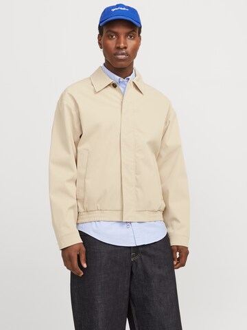 JACK & JONES Övergångsjacka 'JORIslington' i beige: framsida