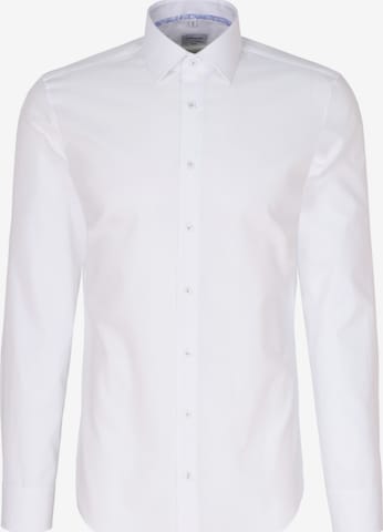 Coupe slim Chemise business SEIDENSTICKER en blanc : devant