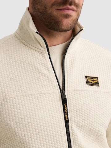 PME Legend Between-season jacket 'Sweatshirt with jacquard pattern and flight pocket' in White
