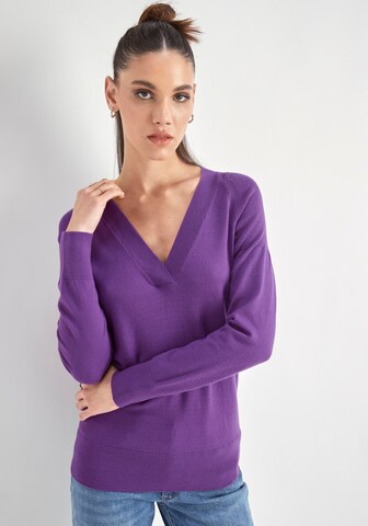 HECHTER PARIS Pullover in Lila