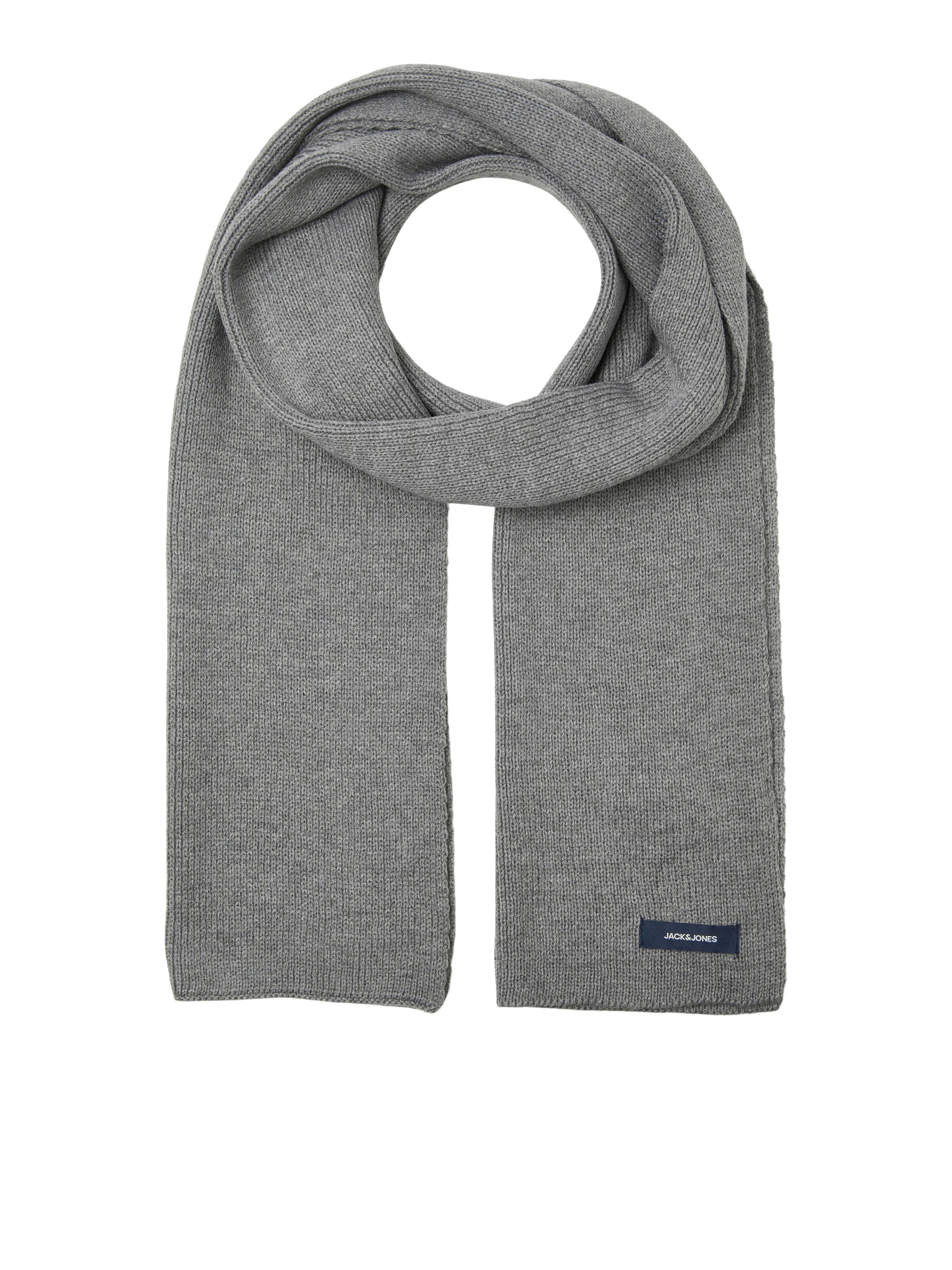 JACK & JONES Κασκόλ 'JACDna' σε One Size σε σκούρο γκρι / μαύρο / λευκό, Άποψη προϊόντος
