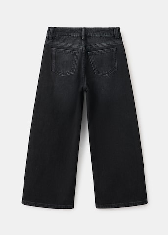 MANGO KIDS Bő szár Farmer - fekete