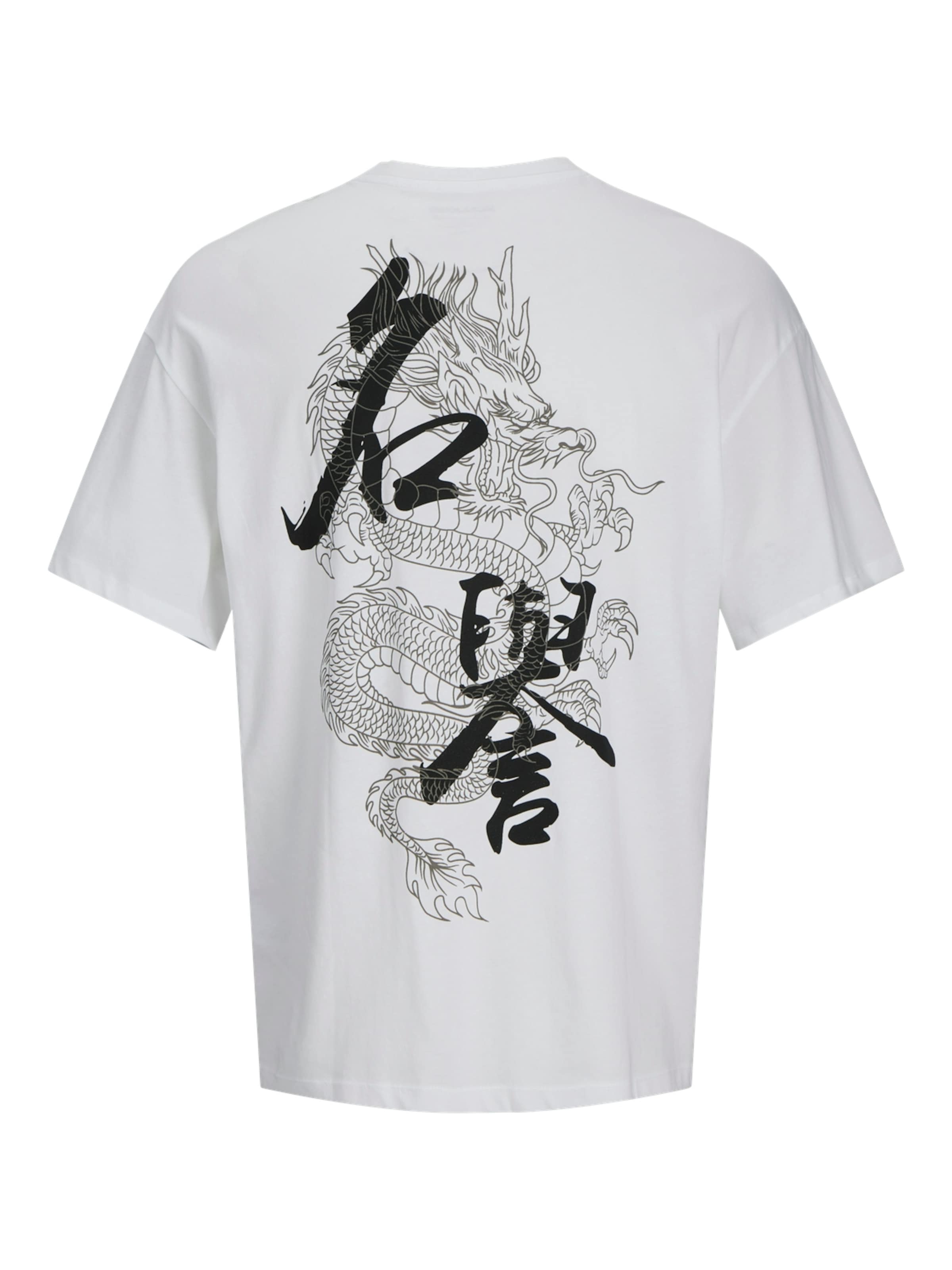 balta JACK & JONES Marškinėliai 'HONOR'