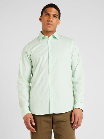 Coupe regular Chemise 'Essential' SCOTCH & SODA en vert : devant