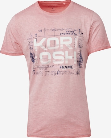 KOROSHI - Camisa em rosa: frente