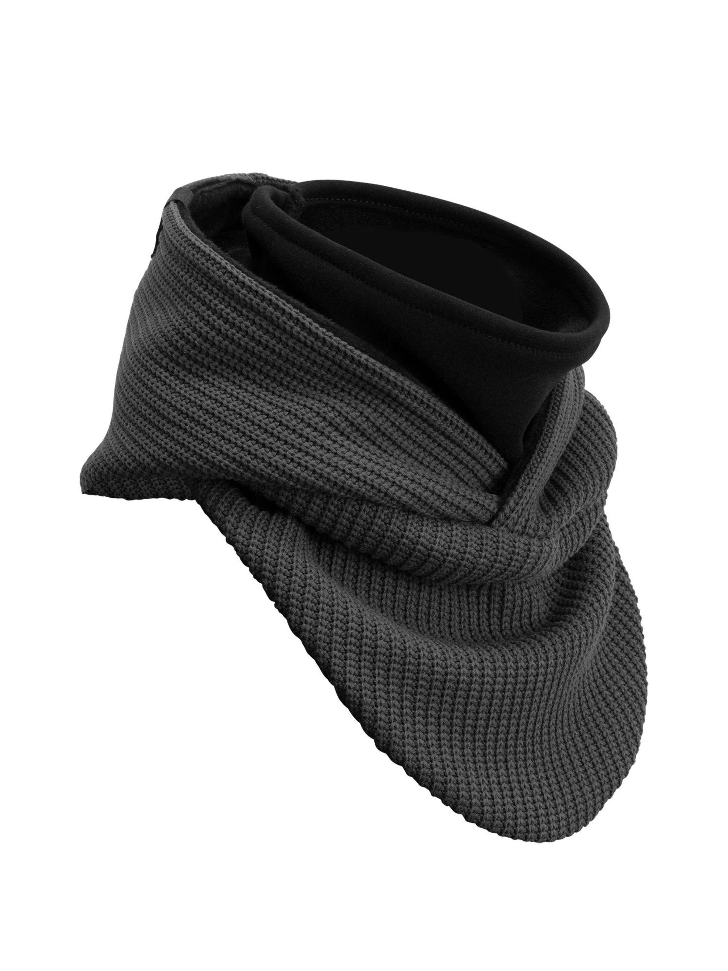 Manufaktur13 Schal 'Hooded Loop' in Grau: Vorderseite