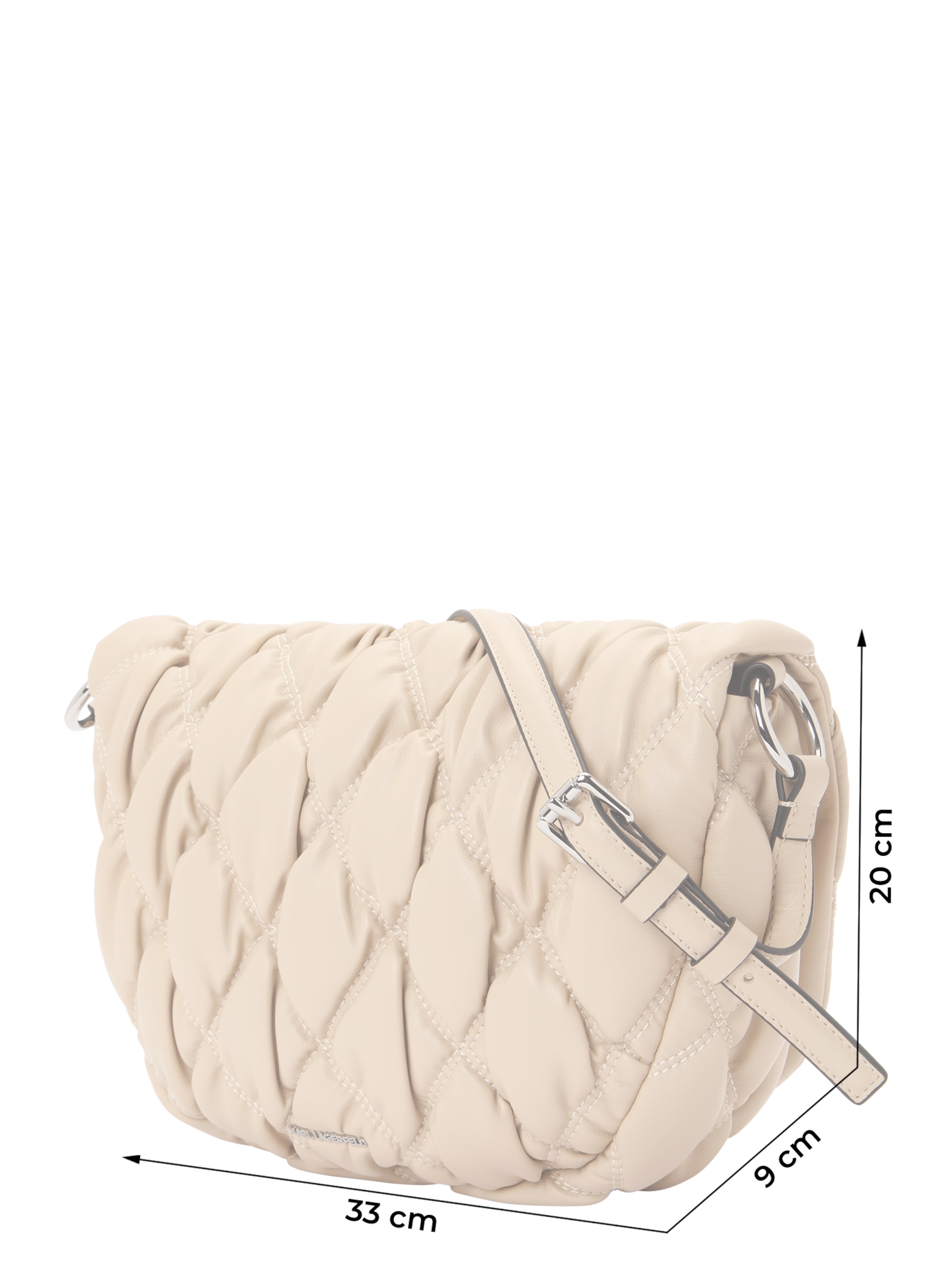 Sac à bandoulière Karl Lagerfeld en beige : devant