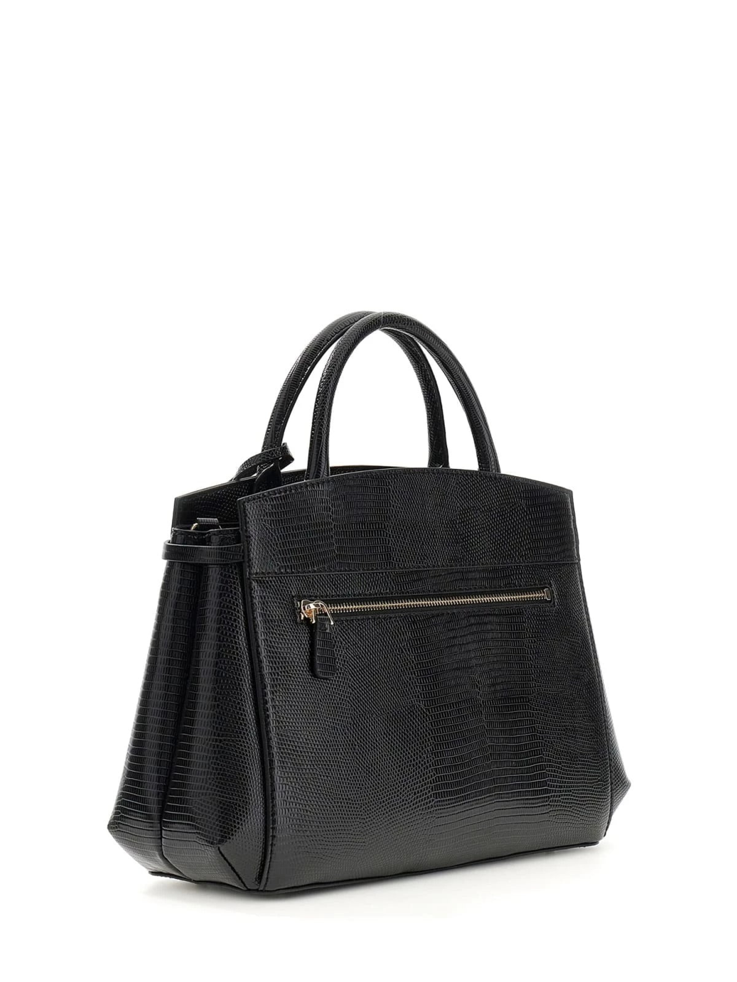 Borsa a tracolla 'Guess Sac Bandoulière Melinda Triple Comp Black KL993306' di GUESS in nero