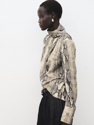 MANGO Blouse 'MILA' in Brown