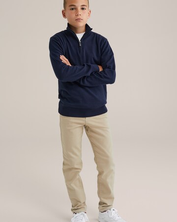 Coupe slim Pantalon WE Fashion en beige