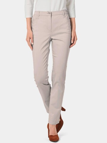 Goldner Slimfit Broek in Grijs