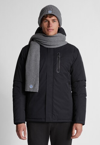 North Sails Winter Jacket in Black: front