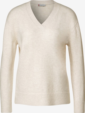 Pull-over STREET ONE en beige : devant