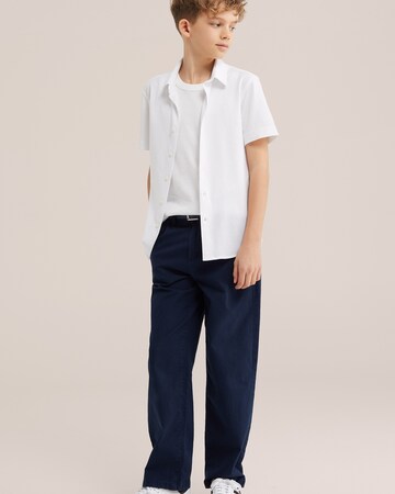 WE Fashion Средняя посадка Рубашка в Белый