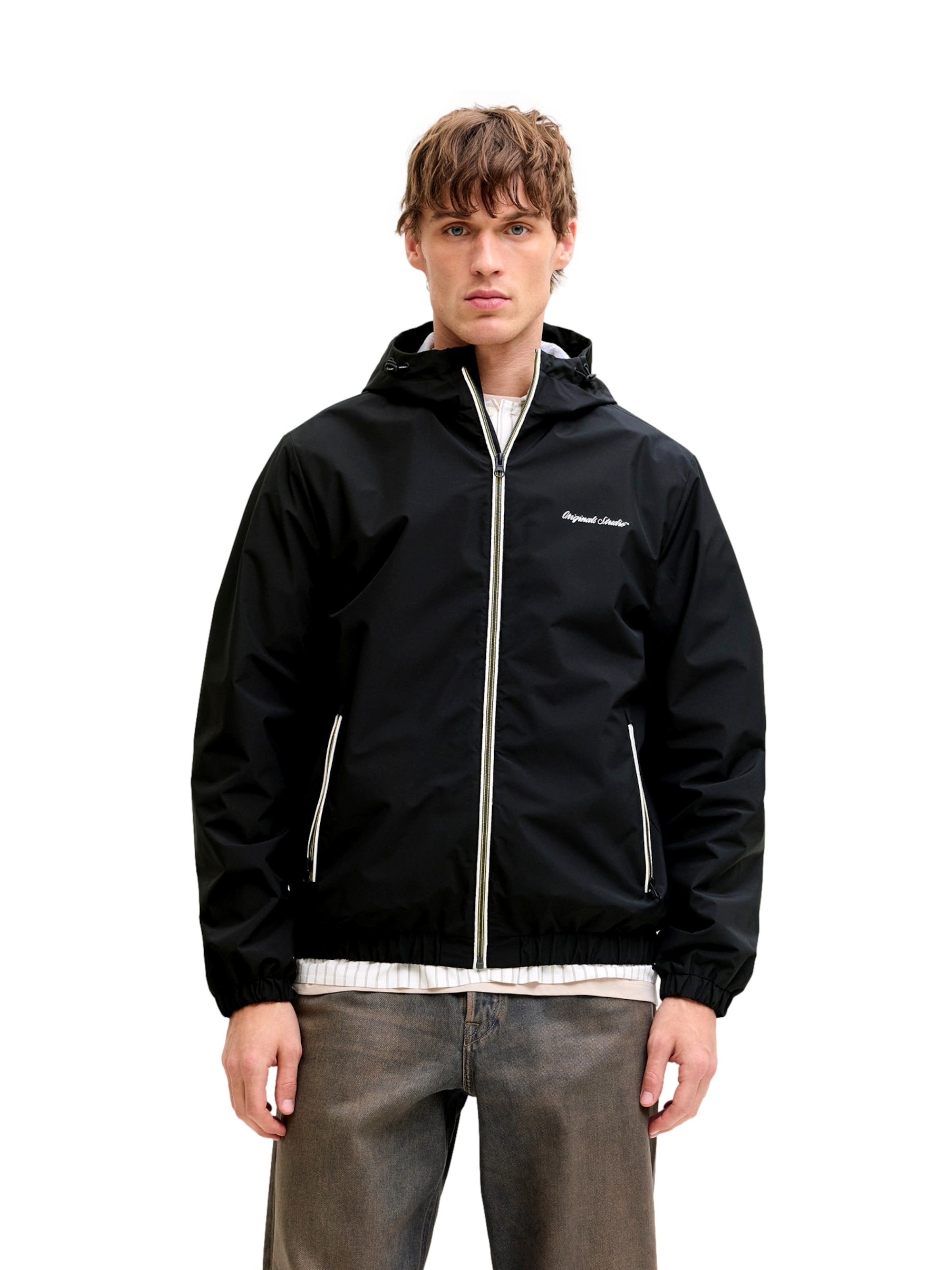 JACK & JONES Between-season jacket 'Nantucket' in Black: front
