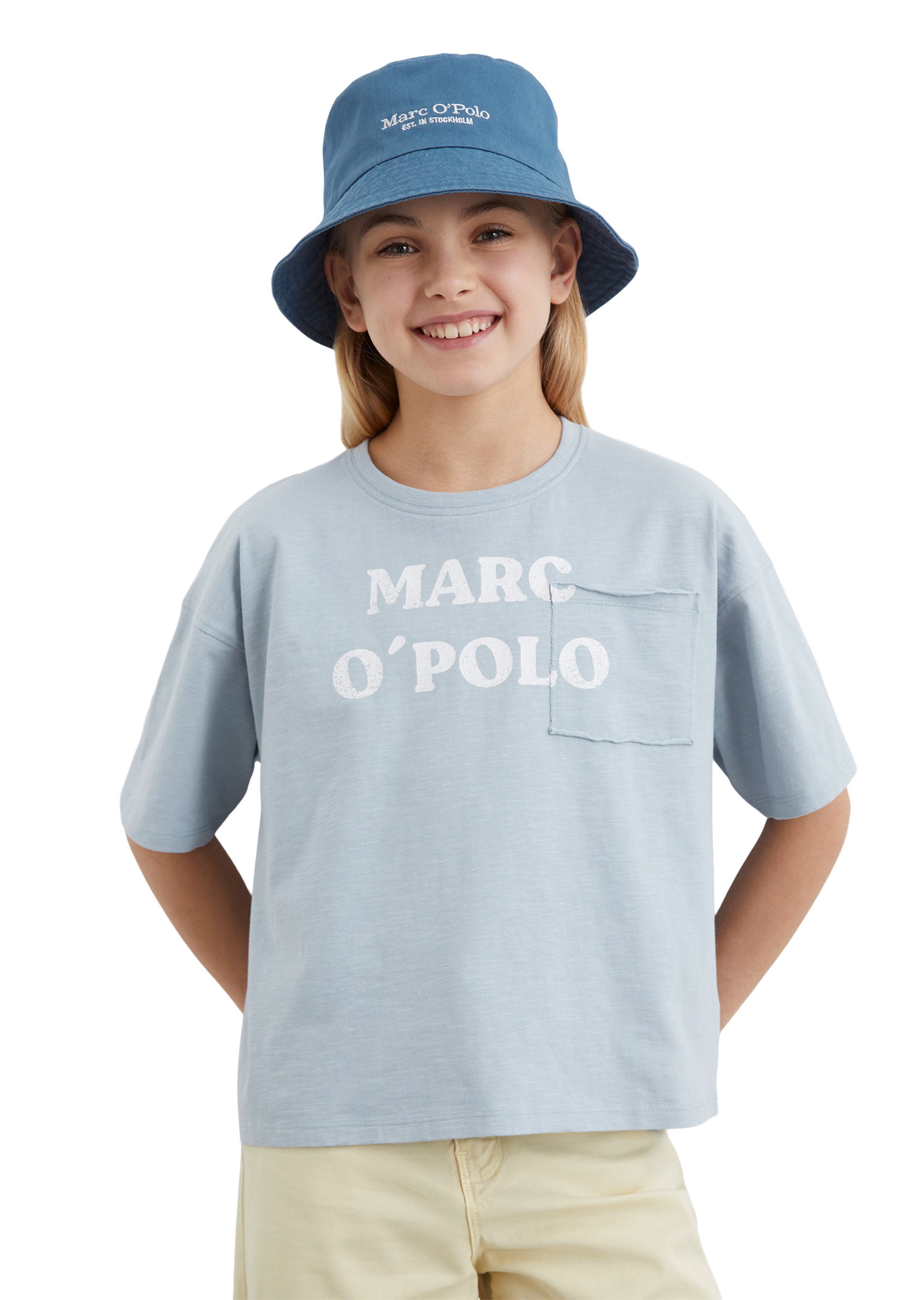 T-Shirt Marc O'Polo en bleu : devant