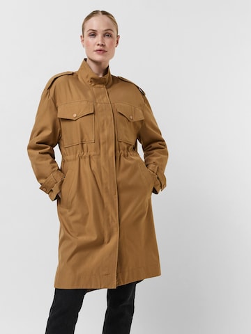 VERO MODA Between-Seasons Coat in Brown: front