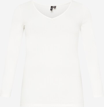 Vero Moda Curve - Camiseta 'Paxi' en blanco: frente